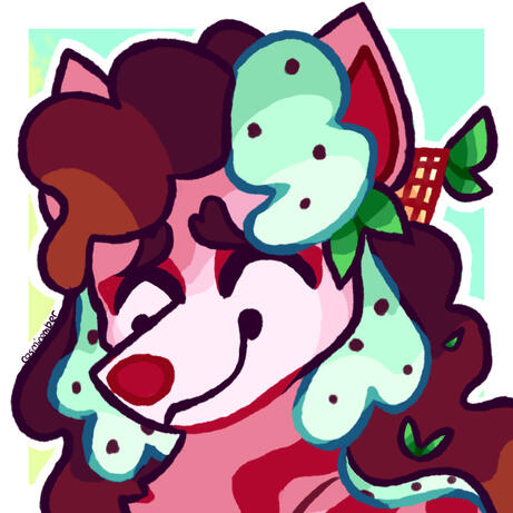 Aurora finding puppy prints under a tree stump